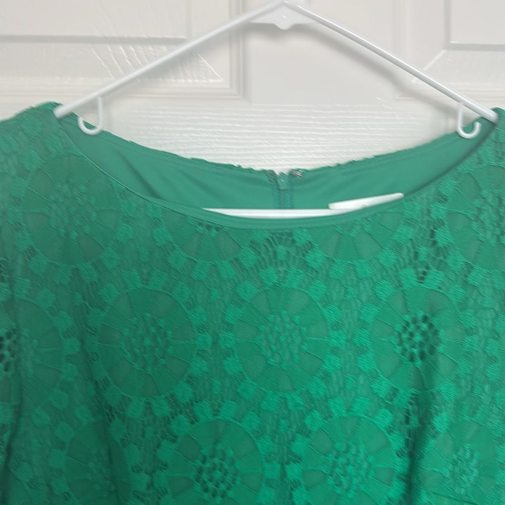 Eliza J Vibrant Green Lace Dress - Picture 3 of 7